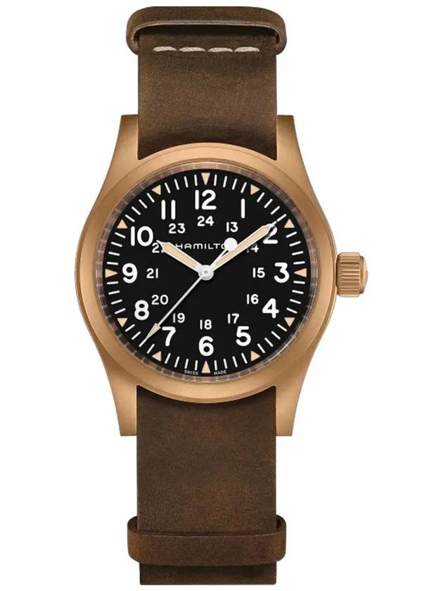 Men's Leather Watch - HAMILTON - BALAAN 4