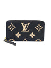 Zippy Monogram Long Wallet Black Beige - LOUIS VUITTON - BALAAN.