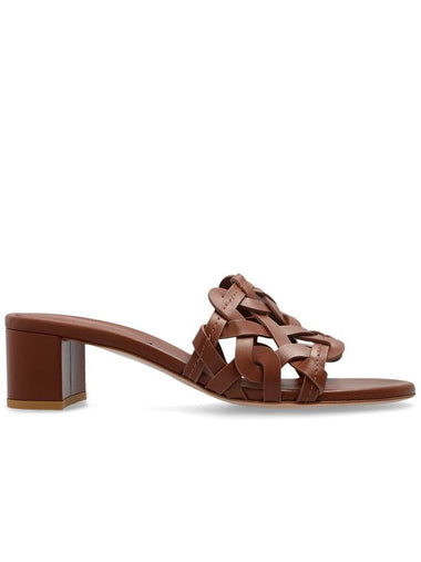 Gianvito Rossi Heeled Mules Amalfi, Women's, Brown - GIANVITO ROSSI - BALAAN 1