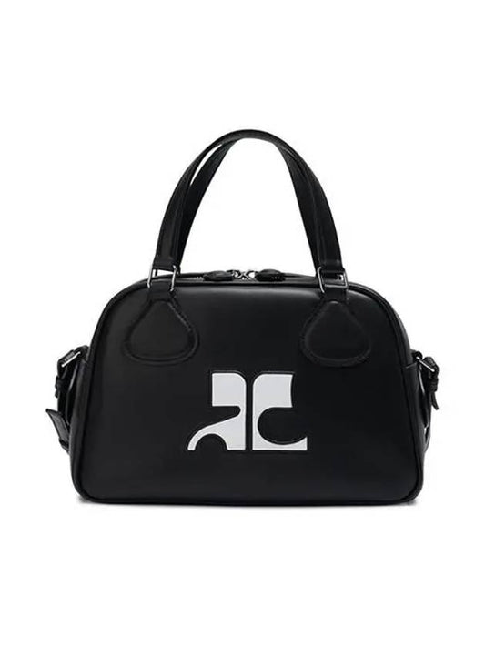 Reedition Bowling Leather Tote Bag Black - COURREGES - BALAAN 2