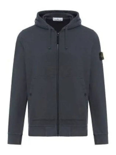 Compass Logo Patch Zip Up Hoodie Grey - STONE ISLAND - BALAAN 2