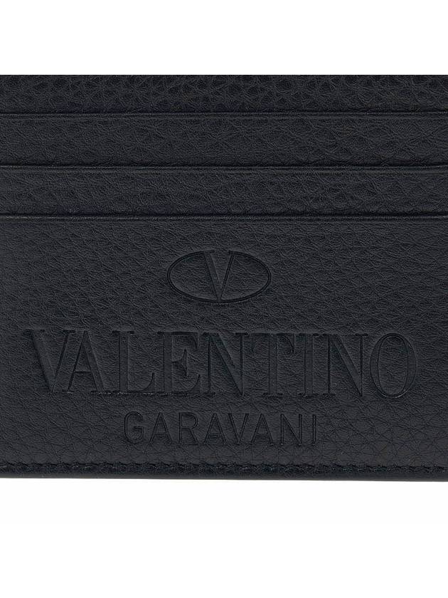 Logo Identity Card Wallet Black - VALENTINO - BALAAN 7