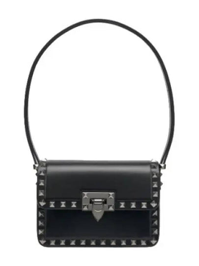 Women's Small Rockstud Shoulder Bag Black - VALENTINO - BALAAN 2