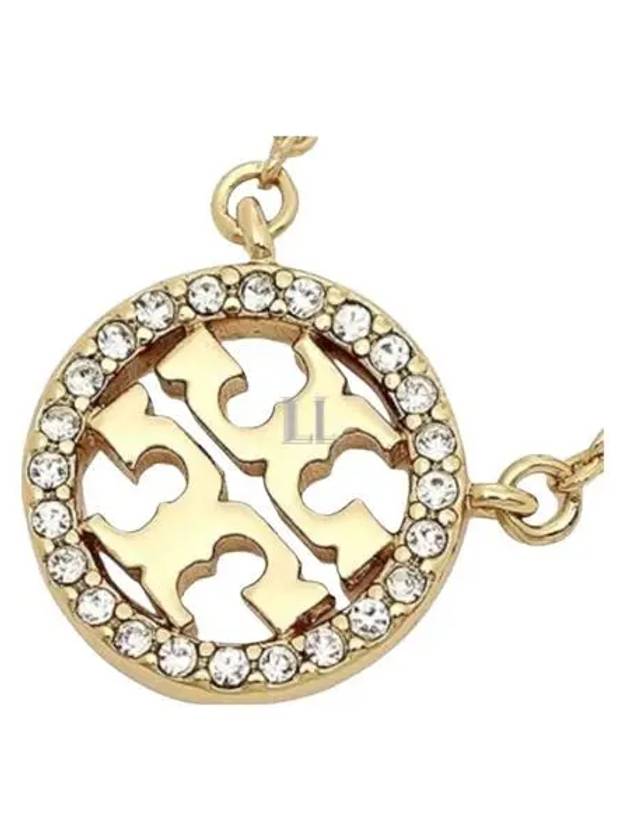 Miller Pave Logo Delicate Necklace Gold - TORY BURCH - BALAAN 2