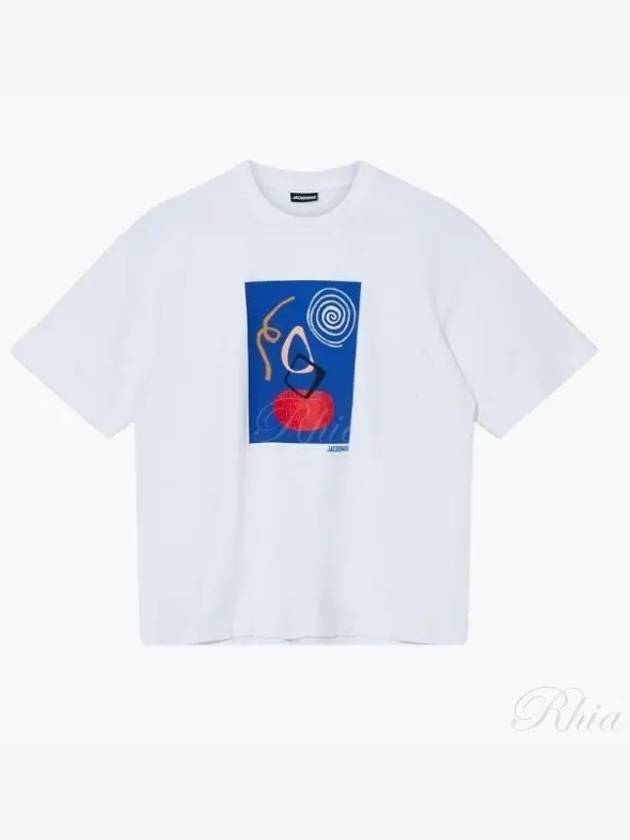 Le Cuadro Arty Painting Short Sleeve T-Shirt White - JACQUEMUS - BALAAN 2