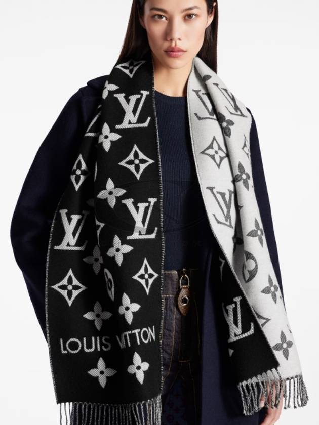 LV Essential Scarf Black - LOUIS VUITTON - BALAAN 10