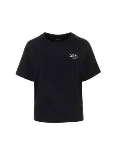 Michelle Cotton Short Sleeve T-Shirt Black - A.P.C. - BALAAN 2