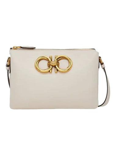 Trapezio Cross Bag Bone - SALVATORE FERRAGAMO - BALAAN 1