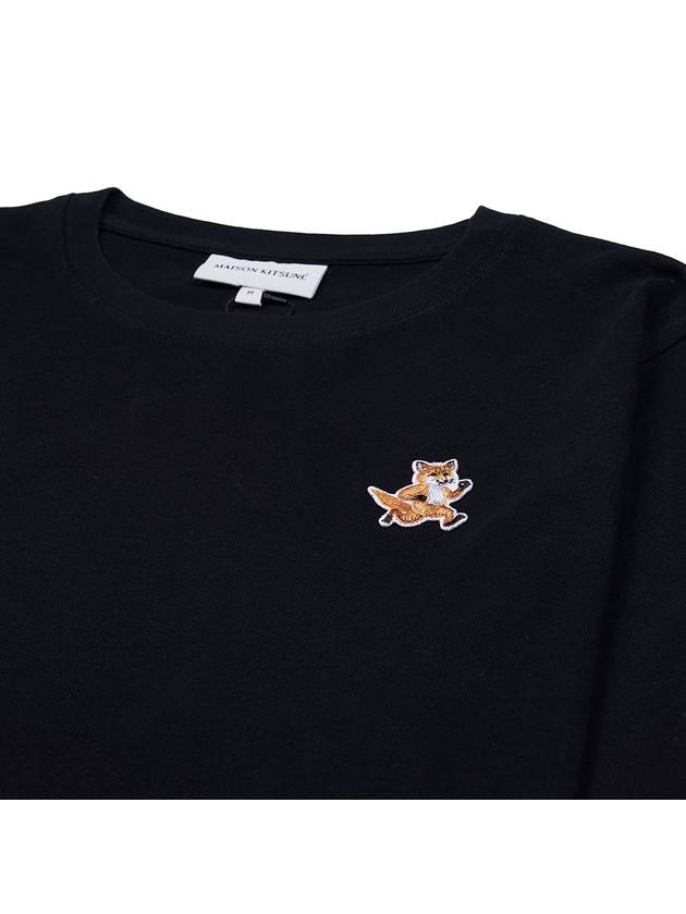 Speedy Fox Patch Comfort Short Sleeve T Shirt Black - MAISON KITSUNE - BALAAN 4