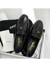 CC logo leather loafers black - CHANEL - BALAAN 4