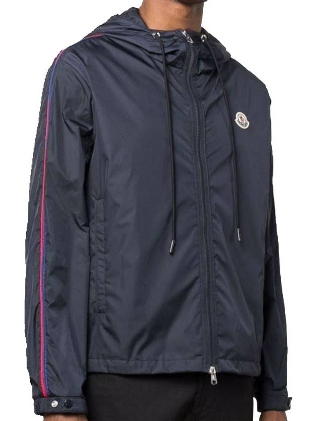 Men's Hattab Hooded Jacket Navy - MONCLER - BALAAN 2