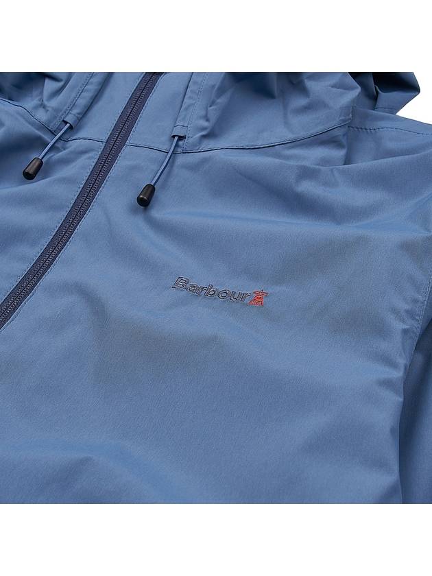 Logo Hiker Hooded Jacket Blue - BARBOUR - BALAAN 10