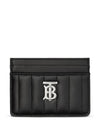 Lola Quilted Card Wallet Black - BURBERRY - BALAAN 3