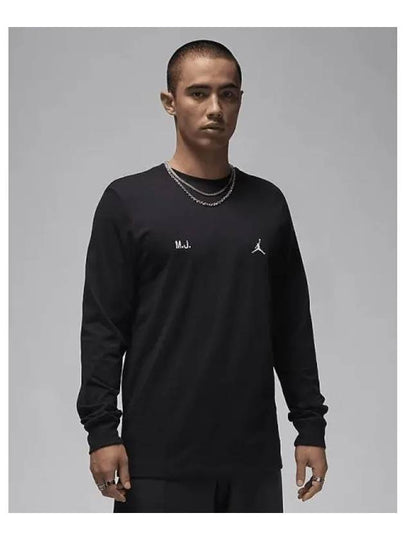 Jordan Long Sleeve Top M Black White FZ1934 010 - NIKE - BALAAN 2