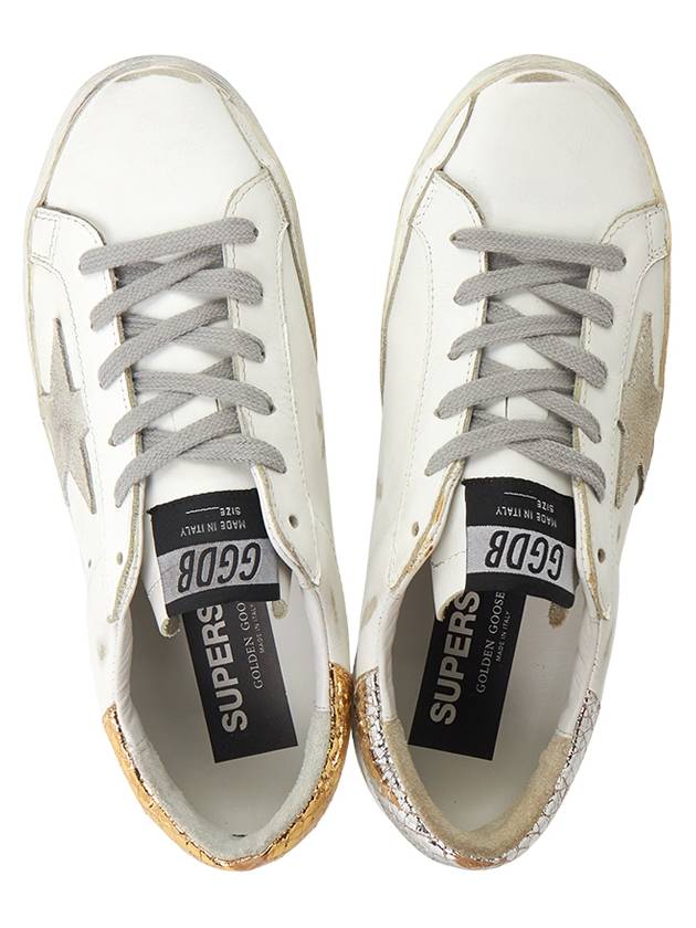 Silver Tab Super Star Low Top Sneakers White - GOLDEN GOOSE - BALAAN 3