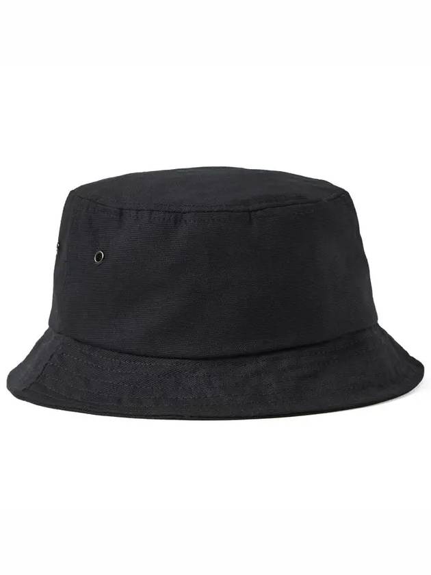 Flower Logo Bucket Hat Black - KENZO - BALAAN 3