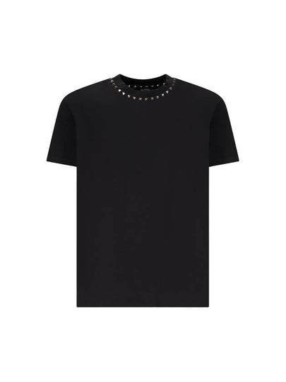 studded short sleeve t-shirt black - VALENTINO - BALAAN 2