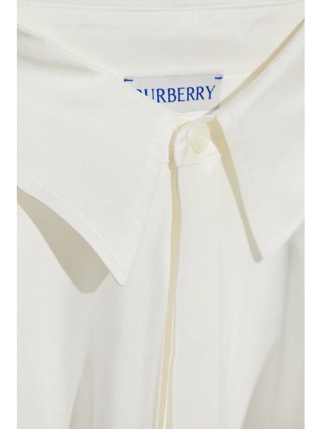 Burberry Silk Shirt, Women's, White - BURBERRY - BALAAN 5