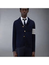 4 Bar Knit Blazer Jacket Navy - THOM BROWNE - BALAAN 2