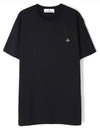 Chest ORB Logo Short Sleeve T-Shirt Black - VIVIENNE WESTWOOD - BALAAN 2