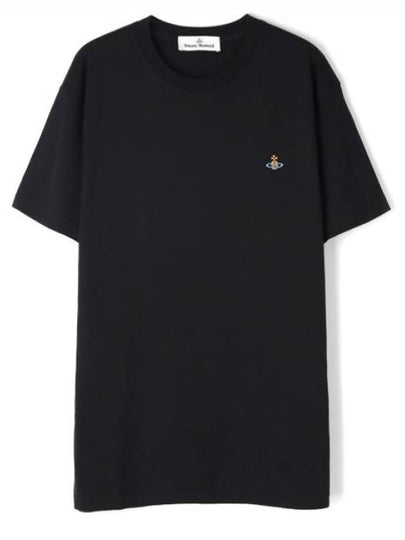 Chest ORB Logo Short Sleeve T-Shirt Black - VIVIENNE WESTWOOD - BALAAN 2