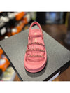 CC charm chain strap sandals pink - CHANEL - BALAAN.