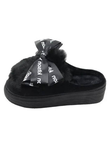 KITSON Purina fur slippers black - KITON - BALAAN 1