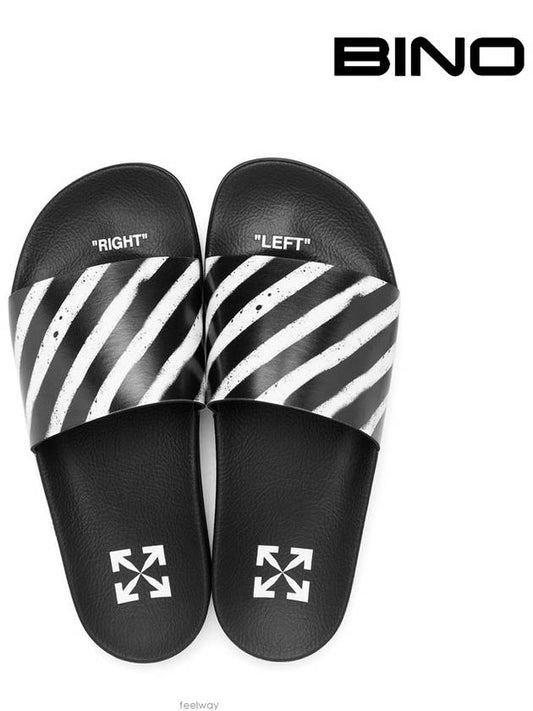 zebra print slippers black - OFF WHITE - BALAAN 2