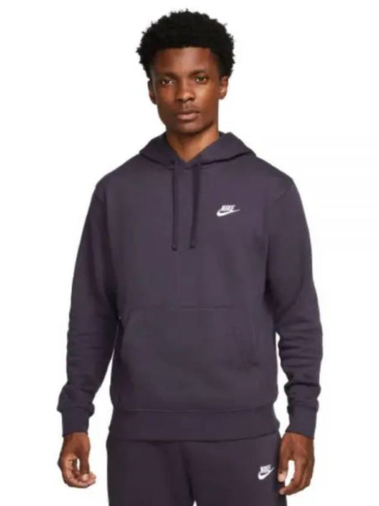 NSW Club Fleece Hoodie Purple - NIKE - BALAAN 2