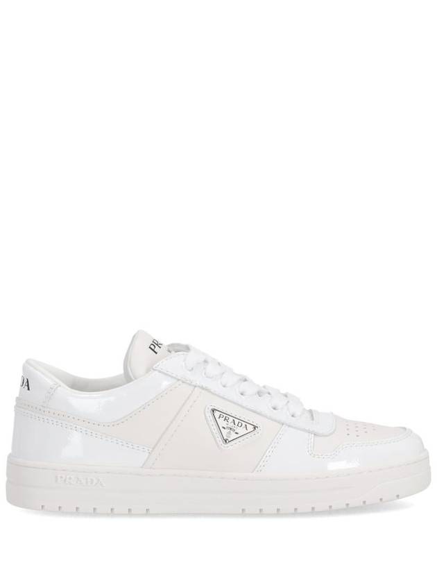 triangle logo low top sneakers white - PRADA - BALAAN 2