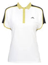 Golf Beatrix Short Sleeve Polo Shirt White - J.LINDEBERG - BALAAN 2