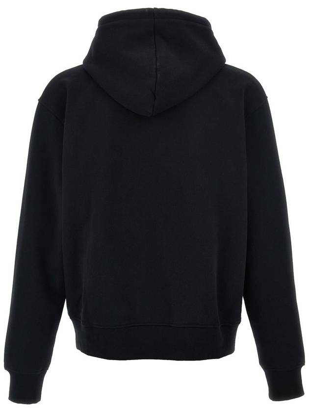 Le Brode Embroidered Logo Cotton Hoodie Black - JACQUEMUS - BALAAN 3