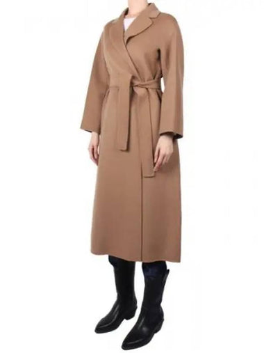 S Women Esturian Virgin Wool Coat Camel ESTURIA 045 270220 1119822 - MAX MARA - BALAAN 1