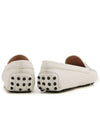 Women's Gommino Leather Driving Shoes White - TOD'S - BALAAN.