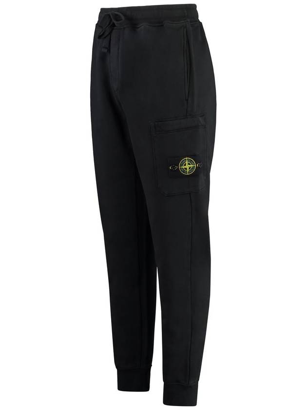 Compass Badge Capered Track Pants Black - STONE ISLAND - BALAAN 4