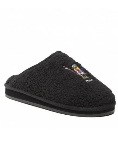 Kayleigh Scuff Bear Mule Black - POLO RALPH LAUREN - BALAAN 1