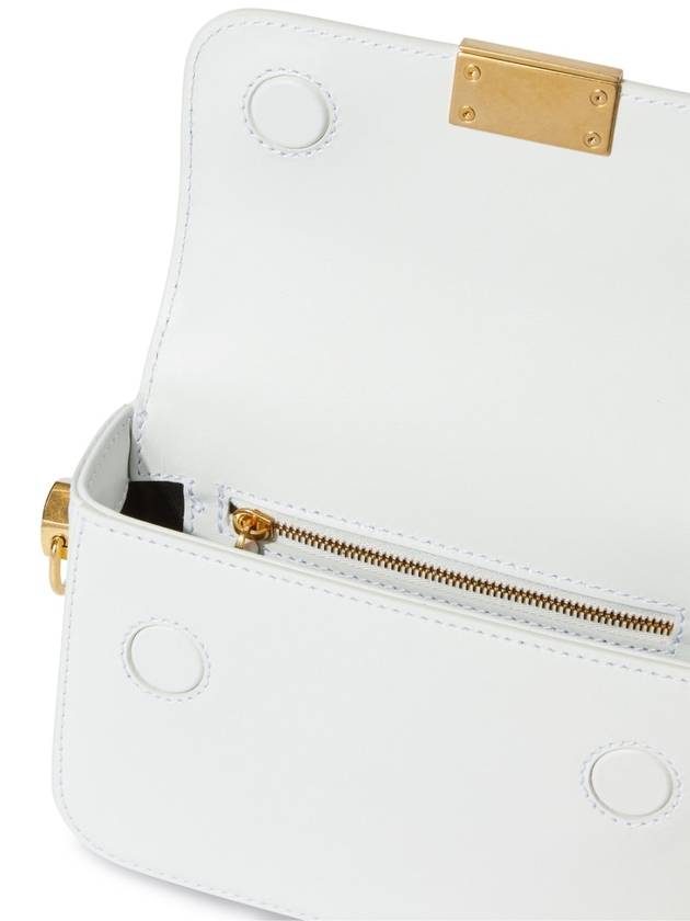 binder clip calfskin small shoulder bag white - OFF WHITE - BALAAN 3