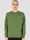 Swoosh Crew Neck Sweatshirt Green - NIKE - BALAAN 2