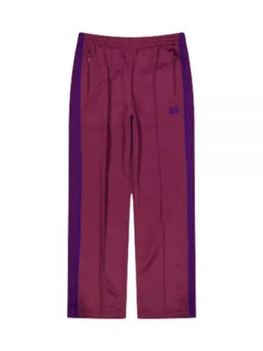 Track Pant Poly Smooth WINE NS246 Poly Smooth Track Pants - NEEDLES - BALAAN 1