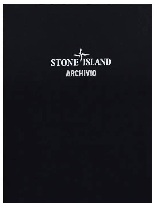 Archivio Cotton Short Sleeve T Shirt Black - STONE ISLAND - BALAAN 7