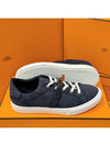 Men's Sneakers Calfskin Rose Gold Kelly Buckle Navy - HERMES - BALAAN 3