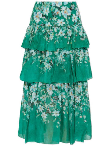 Zimmermann Skirt With Floral Motif, Women's, Green - ZIMMERMANN - BALAAN 1