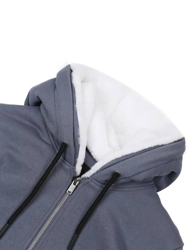 Classic Bunny 3 White Lining Zip Up Hoodie Grisaille - MOOSE KNUCKLES - BALAAN 5