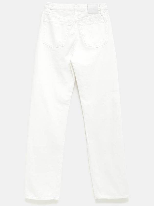 Twisted Seam Denim Straight Jeans Off White - TOTEME - BALAAN 3