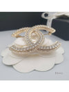 CC Logo Crystal Brooch Silver - CHANEL - BALAAN 4