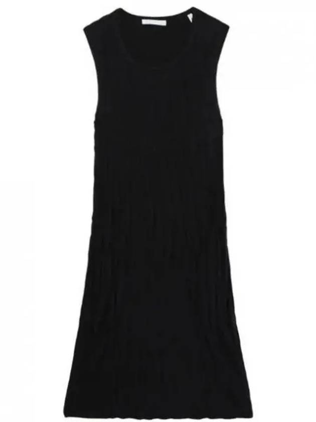 Crushed Satin Tank Mini Dress Black - HELMUT LANG - BALAAN 2