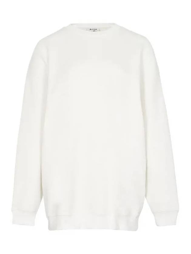 Studios Bag Reverse Label Sweatshirt White - ACNE STUDIOS - BALAAN.