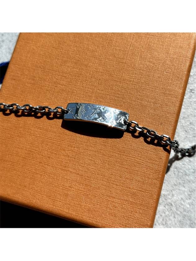 LV Men s Monogram Bold Plate Chain Bracelet - LOUIS VUITTON - BALAAN 8