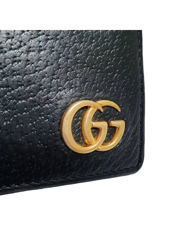 Women s 428726 GG Marmont Black Leather Bicycle Wallet - GUCCI - BALAAN 5