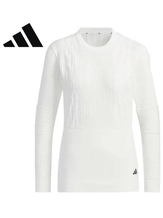 IN6610 Women s Prime Knit Crew Neck Pullover - ADIDAS GOLF - BALAAN 1